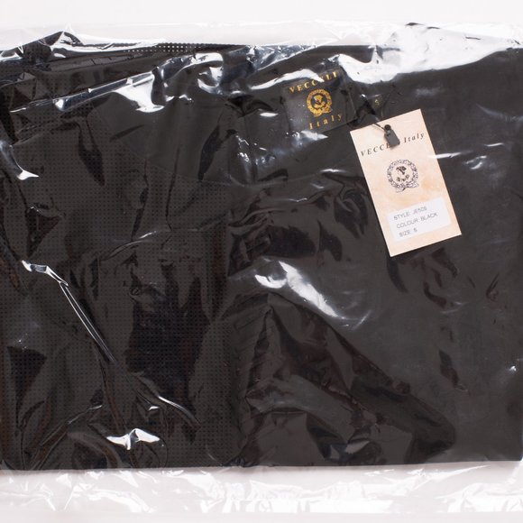 Vecceli Italy Faux Suede Luxe Fashion T-Shirt - Picture 4 of 4